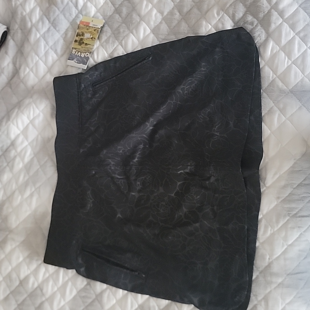 Black small skirt with shorts underneath